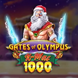 Gates of Olympus Xmas 1000 online game logo by Pragmatic Play on mostbetcasino.hu