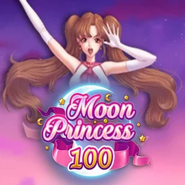Moon Princess 100 online game logo by Play’n GO on mostbetcasino.hu