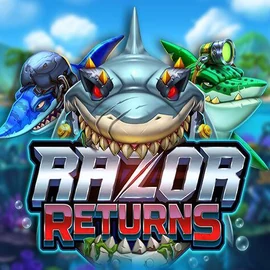 Razor Returns logo by Push Gaming at Mostbet Casino