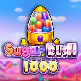 Sugar Rush 1000 slot logo by Pragmatic Play at Mostbet Casino